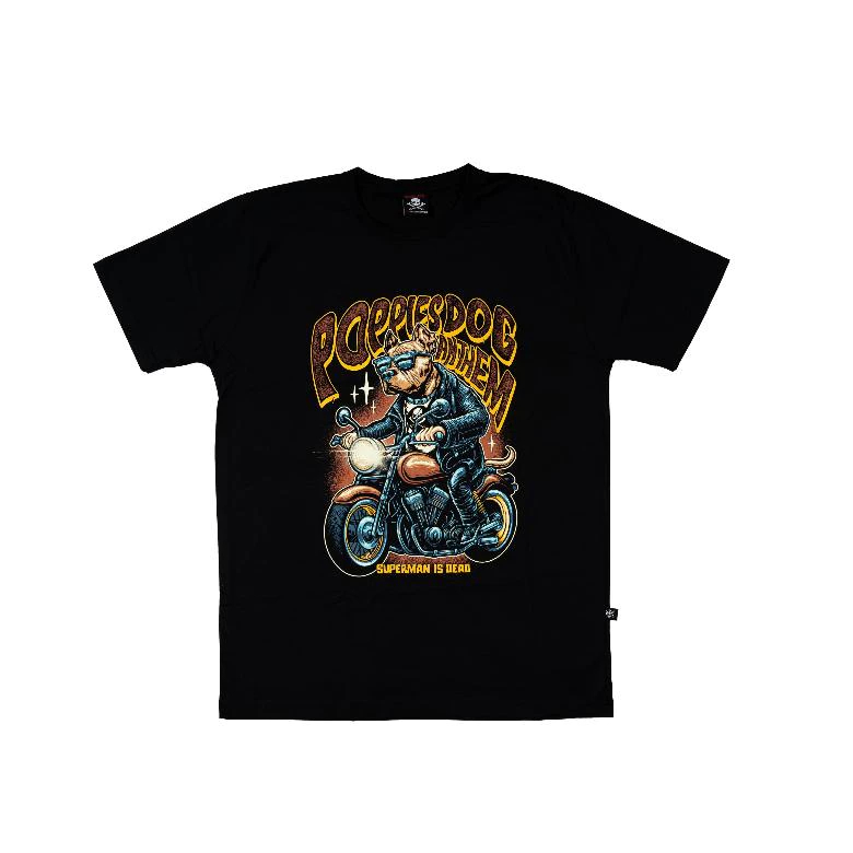 Kaos Superman Is Dead "POPPIES DOG ANTHEM" T-Shirt Merch SID | Unisex