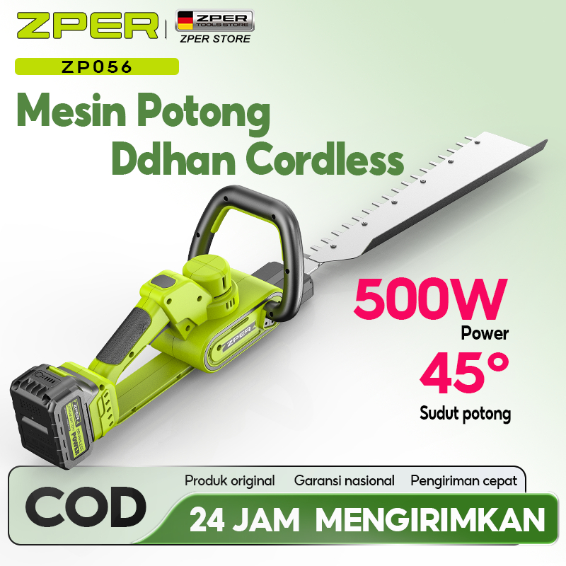 ZPER 500W Hedge Trimmer mesin Hedge Trimmer Alat Potong Pagar Tanaman Pemangkas Ranting Bunga / Port