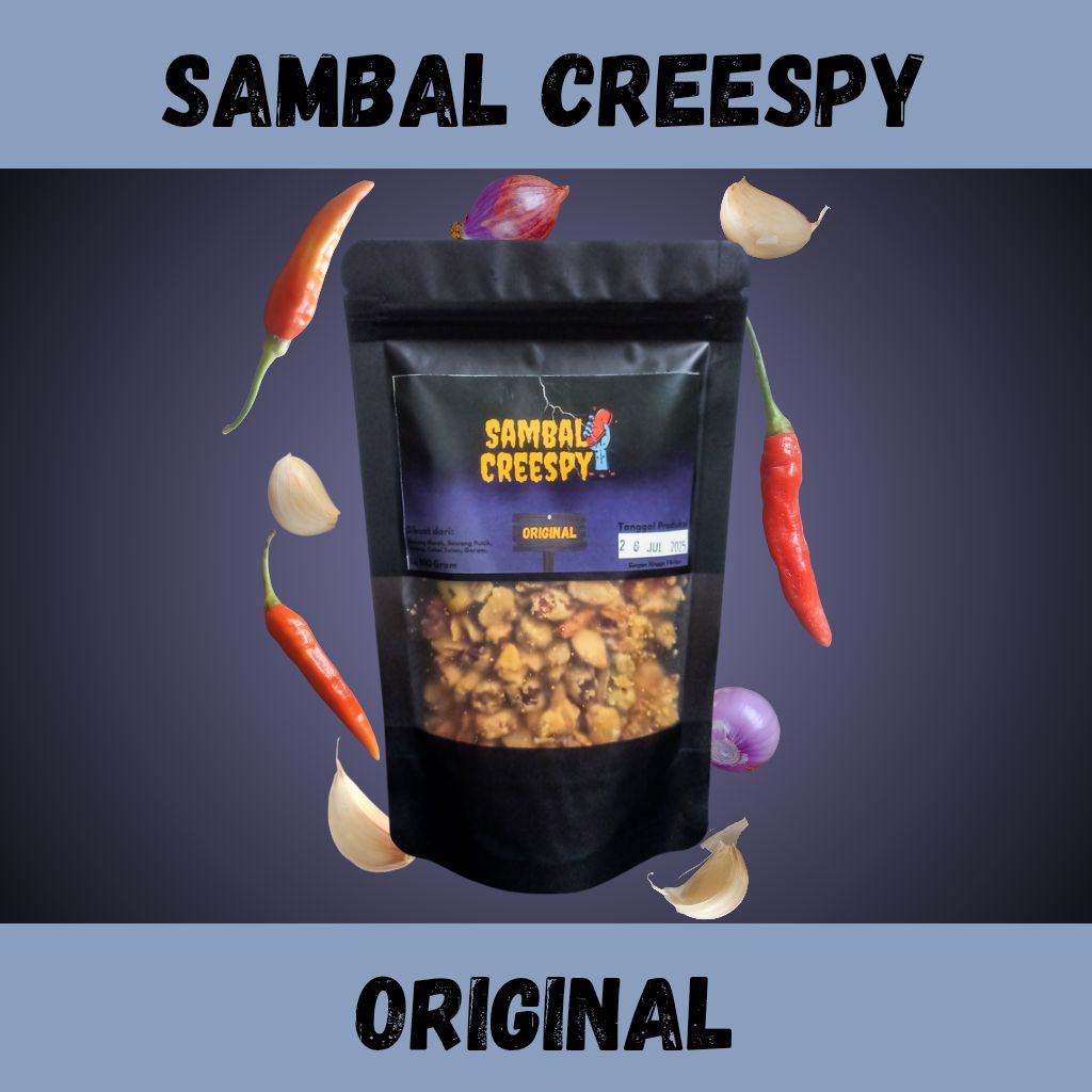 

Sambal Krispi/Crispy Original 100Gram By Sambal Creespy/Sambal Kering/Bawang Goreng Pedas Crispy