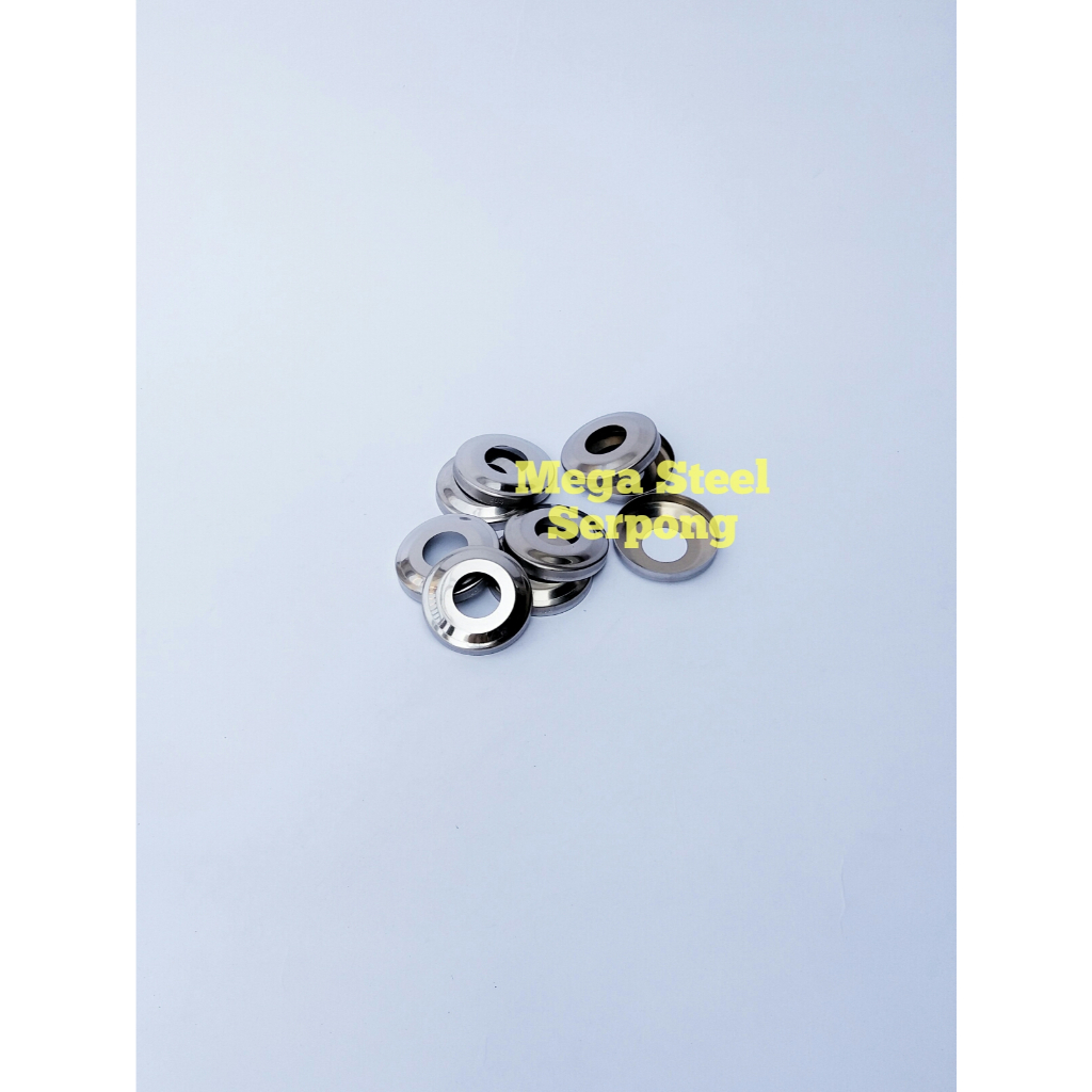 Tutup Pipa Ring Bulat Stainless 3/4 Inch 201