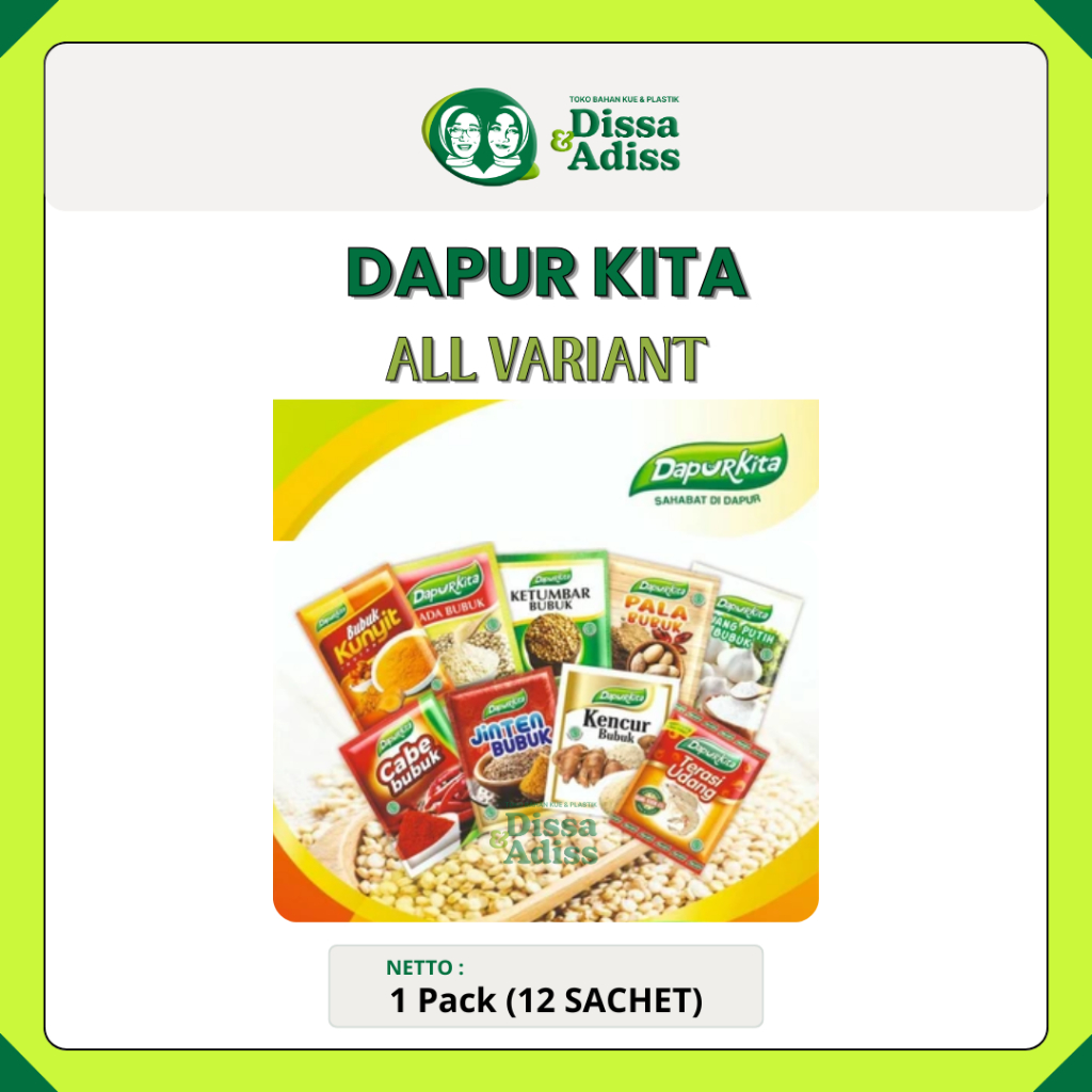 

Bumbu Dapur Kering Halus 10 Sachet/ Pack / Rempah Rempah Bumbu Dapur | Tobaqdissa