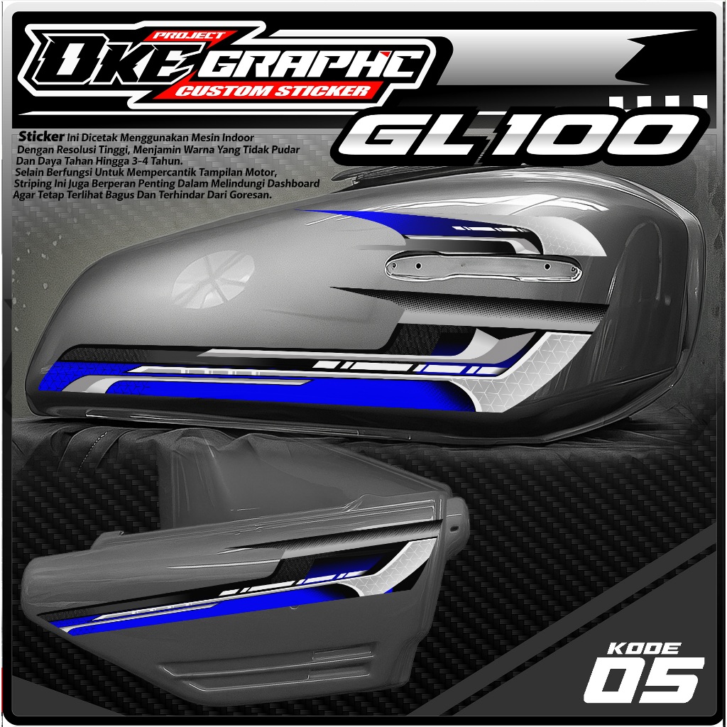 05 STIKER STRIPING MOTOR GL 100 - STRIPING MOTOR GL 100