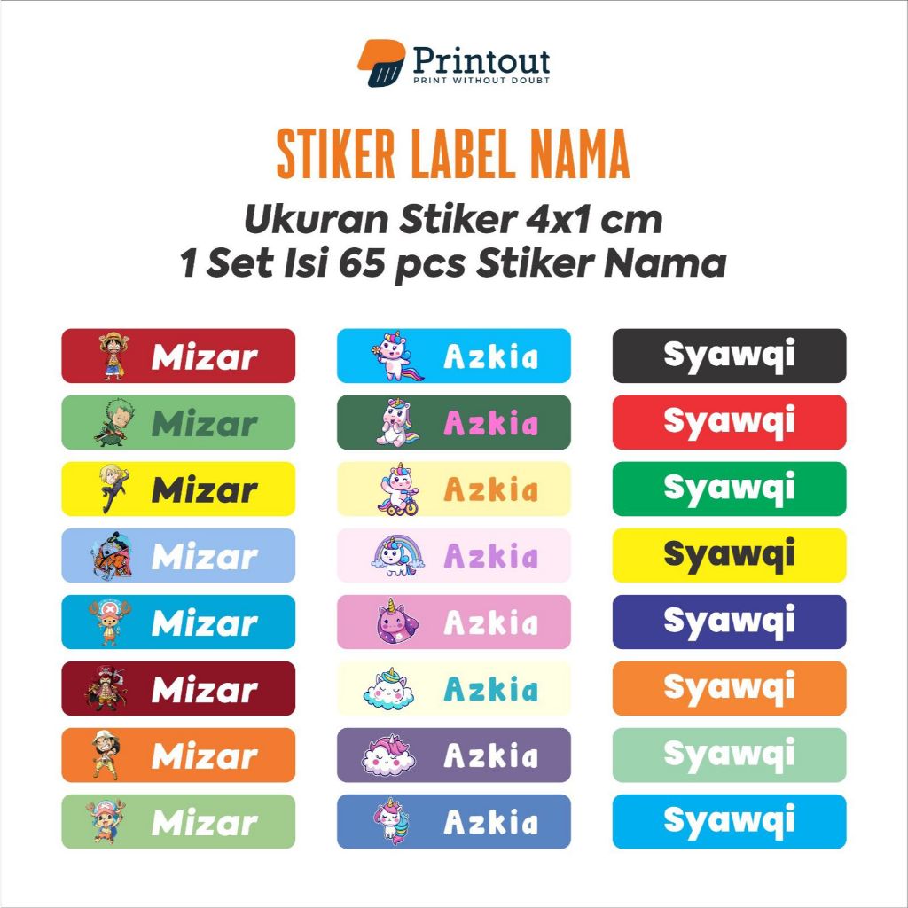 

Printout Stiker Label Nama Alat Tulis 65 Pcs | Stiker Pensil | Stiker Alat Tulis Custom | Desain Lucu Dan Kekinian