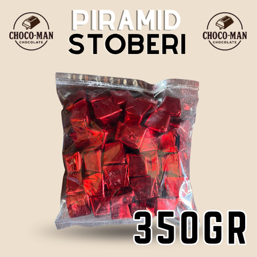 

Chocoman - Piramid Strawberry 350gr - Coklat Stoberi polos - piramida tanpa isian kacang - Cokelat enak langsung dimakan - bisa untuk topping