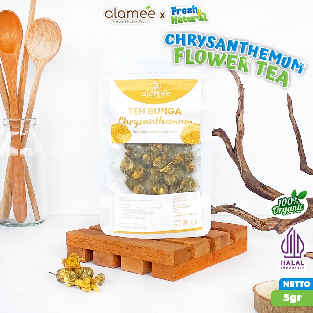 

ALAMEE Teh Bunga Chrysanthemum Tea Krisan Golden Crysant Herbal Organik 5g fresh and natural