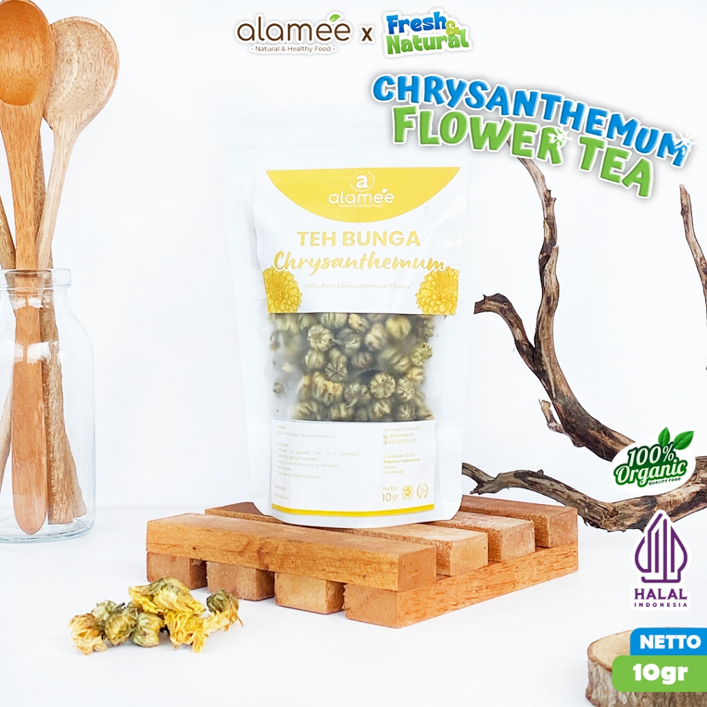 

ALAMEE Teh Bunga Chrysanthemum Tea Krisan Golden Crysant Herbal Organik 10g fresh and natural