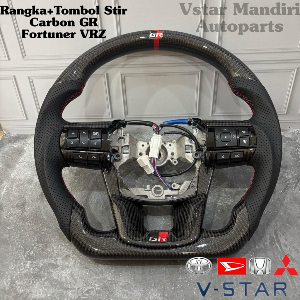 Rangka Stir Fortuner VRZ Carbon Original Carbon GR