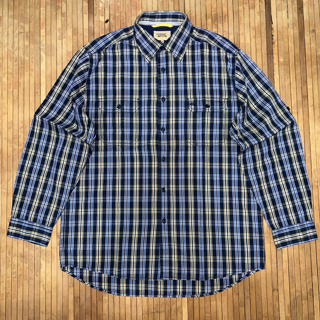 CAMEL ACTIVE DOUBLE POCKET LONG SLEEVE SHIRT true religion rock revival