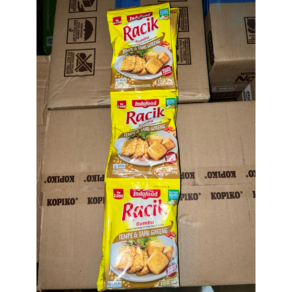 

RACIK TEMPE TAHU, serenteng isi 10 saset