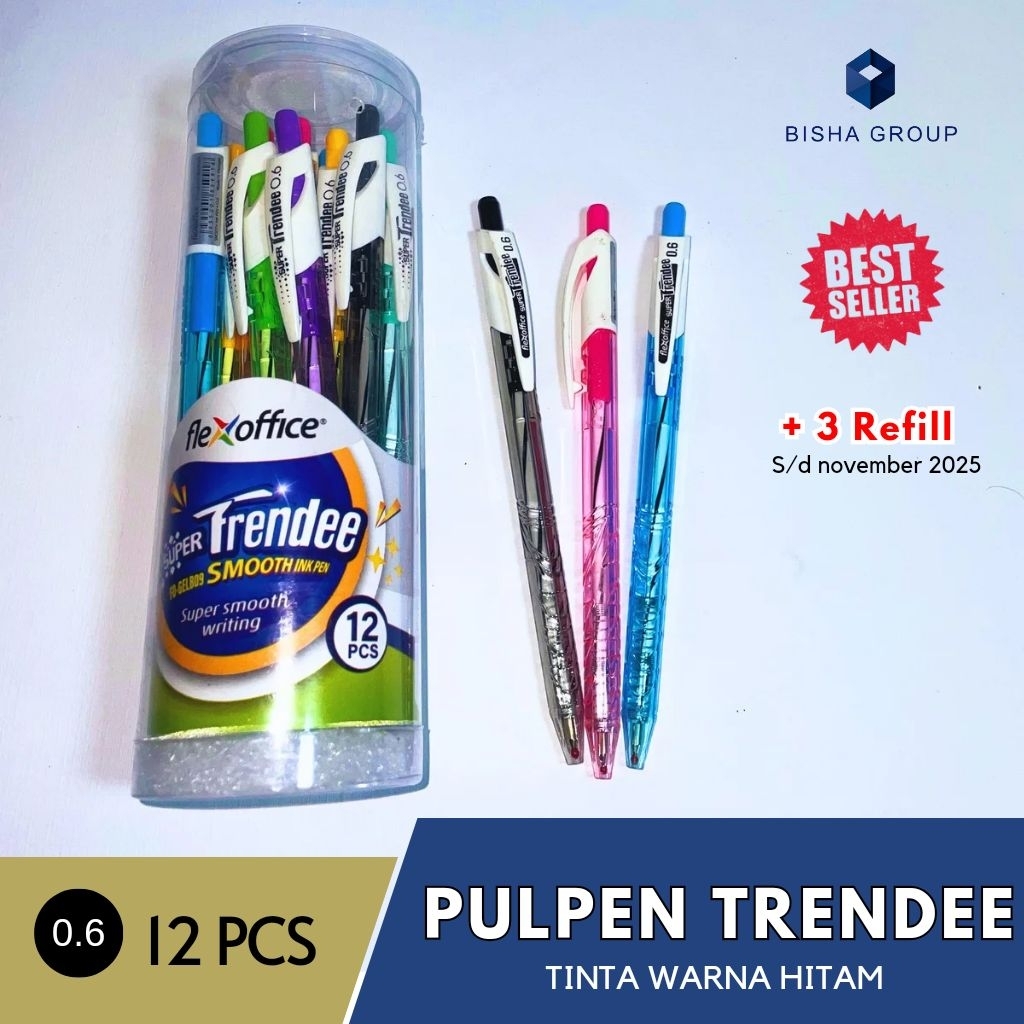 

Pulpen Trendee Tube/Tabung 0.6 mm