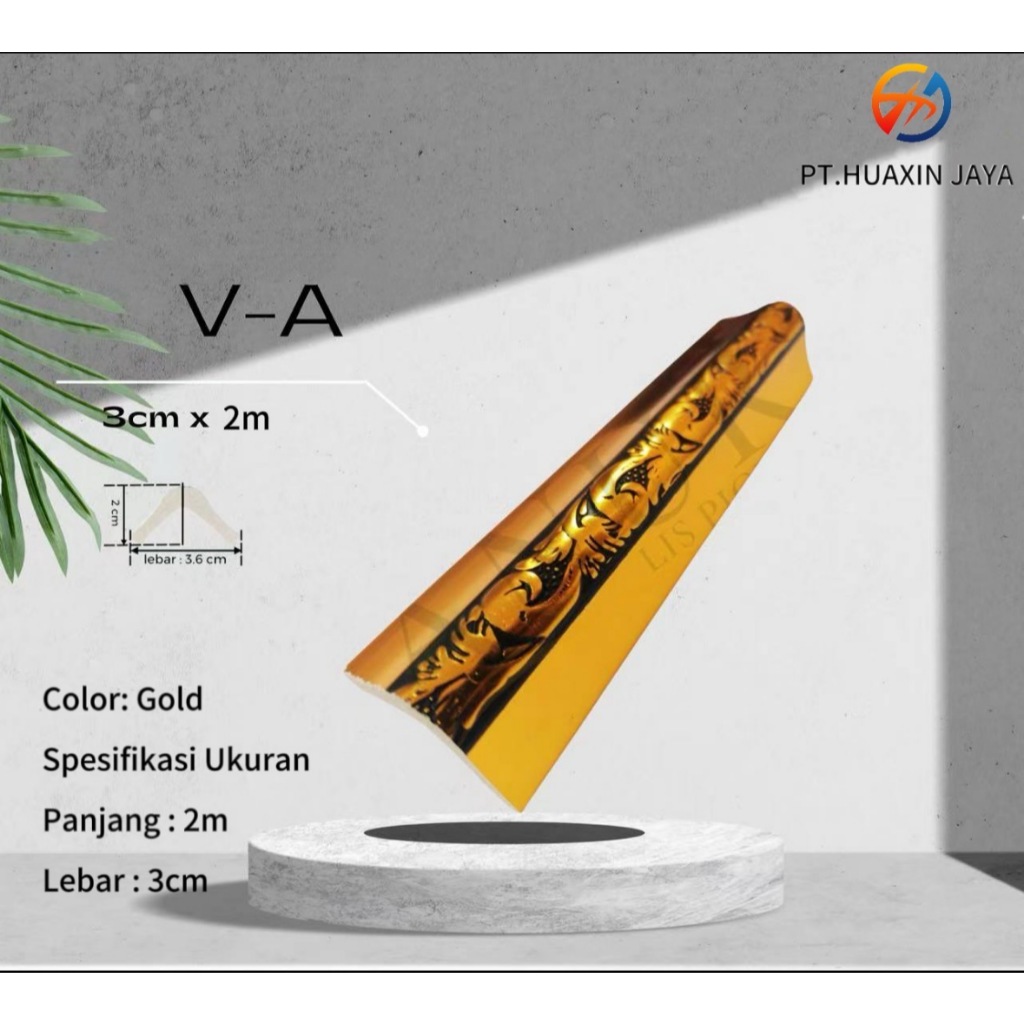 Tipe V / New Lis Pvc / Lis Plafon Motif Modern / Lebar 3CM x Panjang 2M