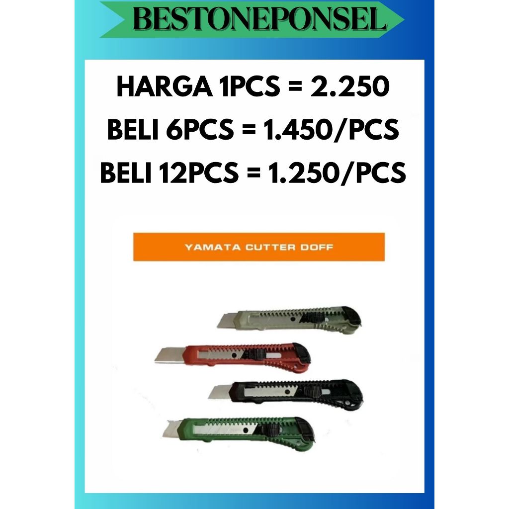 

BOP [1 PCS] PISAU CUTTER BESAR L500 KUALITAS PATEN TAJAM TERMURAH MANTAP