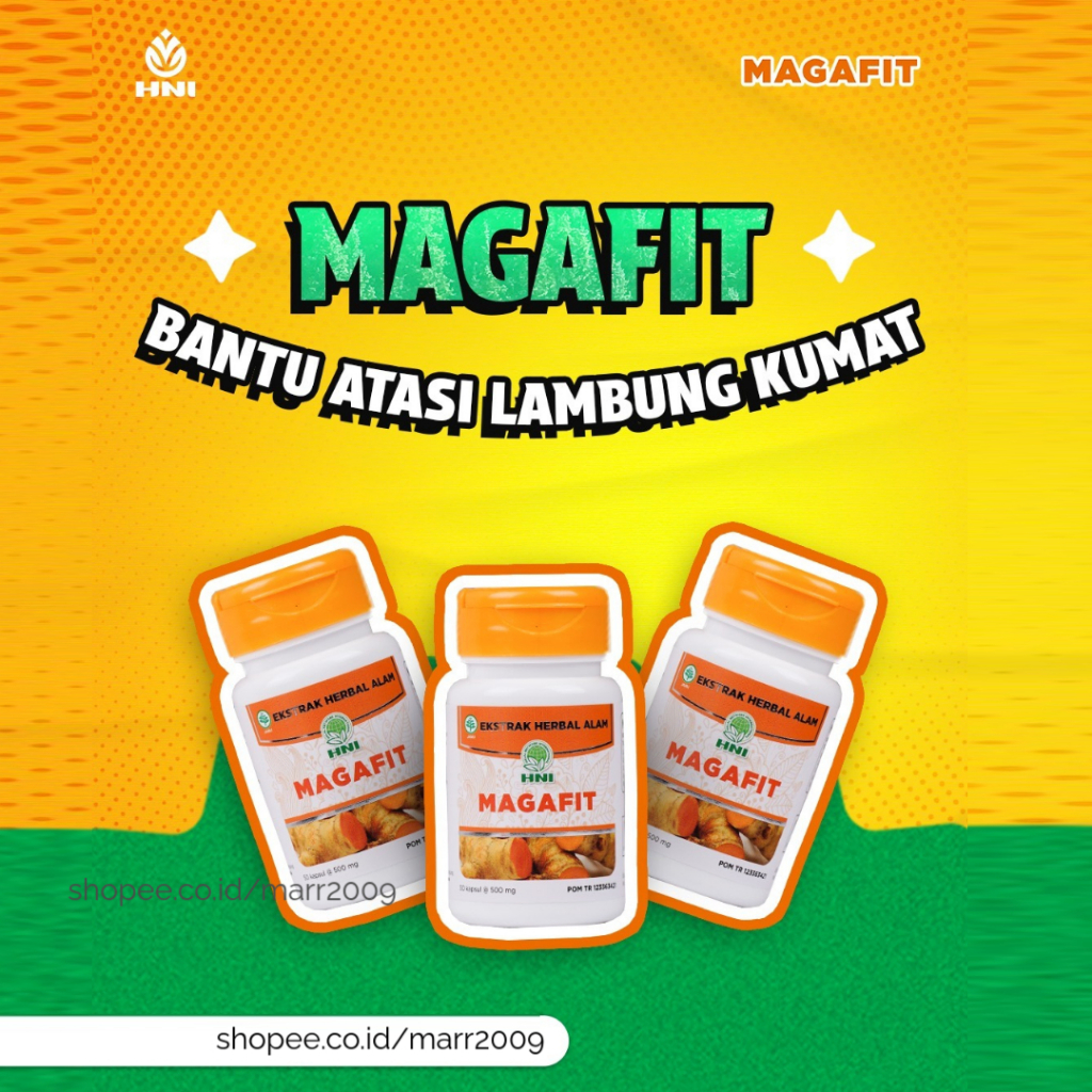 Magafit HNI HPAI - Obat Maag Kronis - Obat Asam Lambung Ampuh - Herbal Obat Asam Lambung - HNI HPAI
