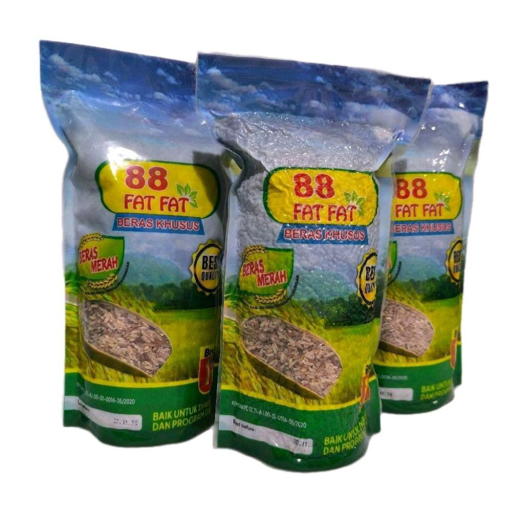 

Beras Merah Fat Fat 88 (1 kg) Beras Merah Sugihen Tanah Karo
