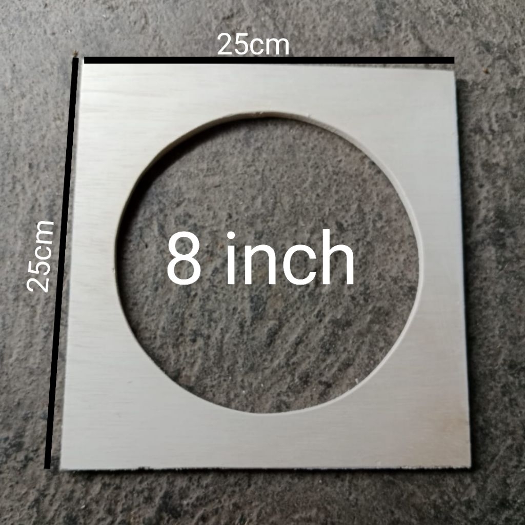 lubang speaker 8 inch ketebalan triplek 9-10mm