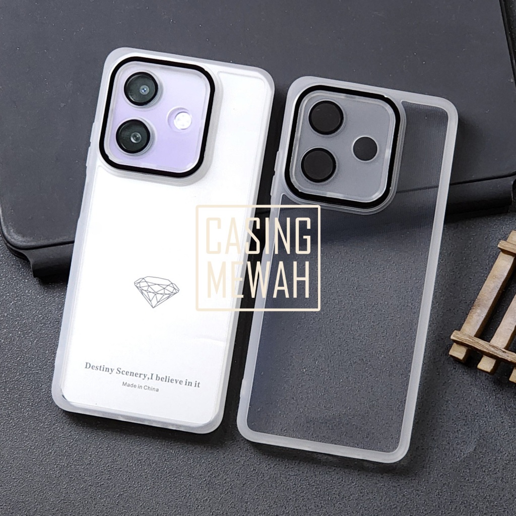 Case Clear + Lens kamera Pelindung kamera Kompatible For Oppo A3X Oppo A3 Oppo A3 Pro