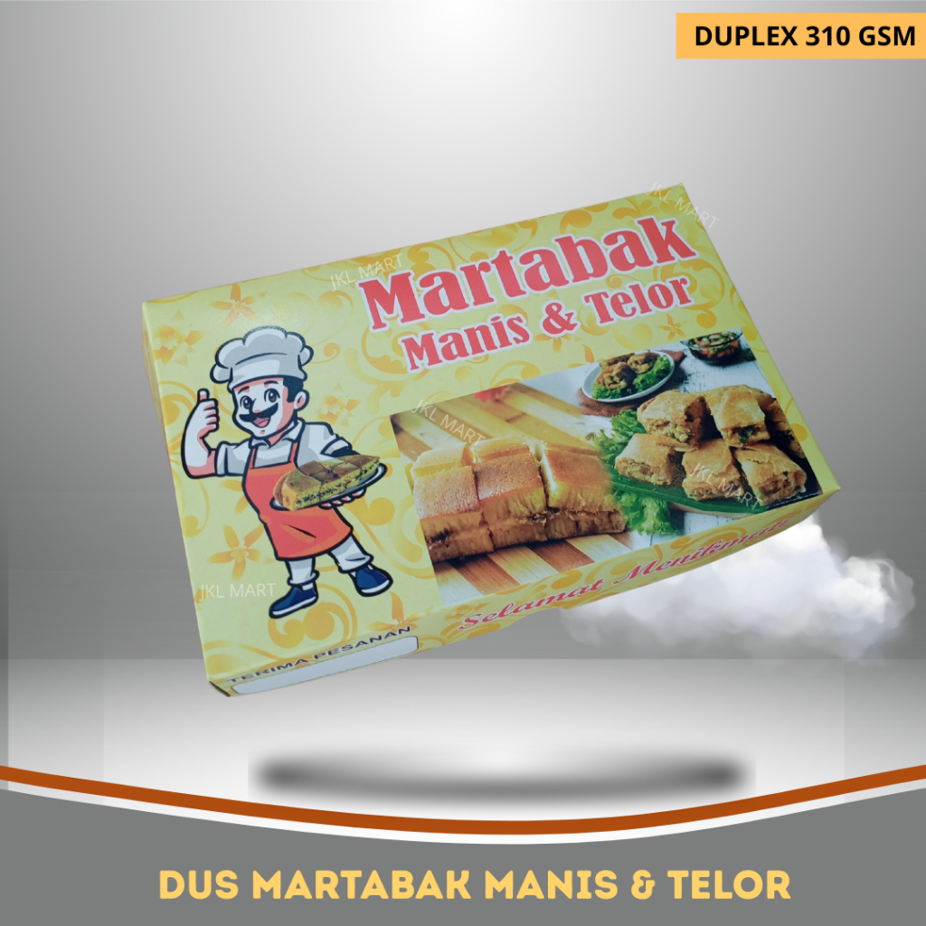 DUS BOX MARTABAK MANIS TELOR BOX KUE KEMASAN MAKANAN MURAH BERKUALITAS
