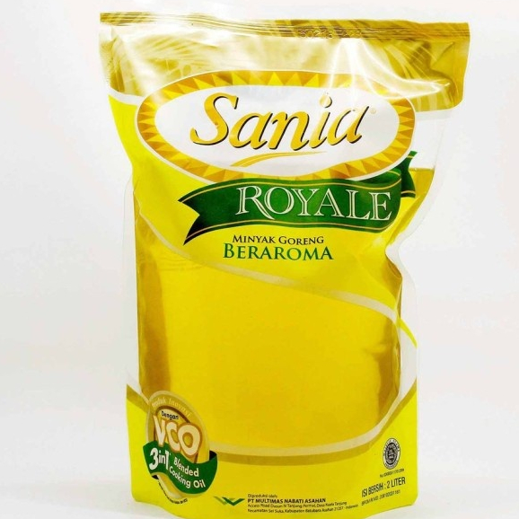 

SANIA ROYALE REFILL POUCH 2 LITER COOKING OIL MINYAK GORENG SAWIT KELAPA
