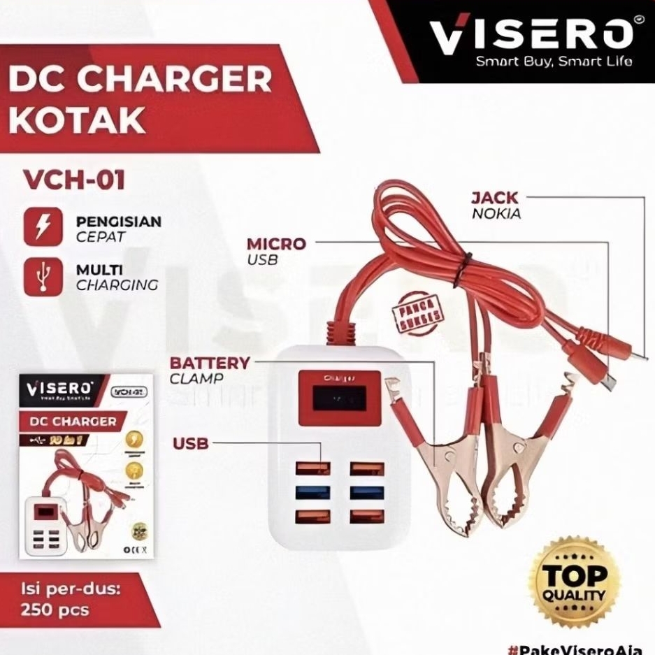 Charger HP Aki/DC VISERO/GNG/Casan HP Aki/Multi Function Charger/DC Charger Kotak/Charger HP Multifu