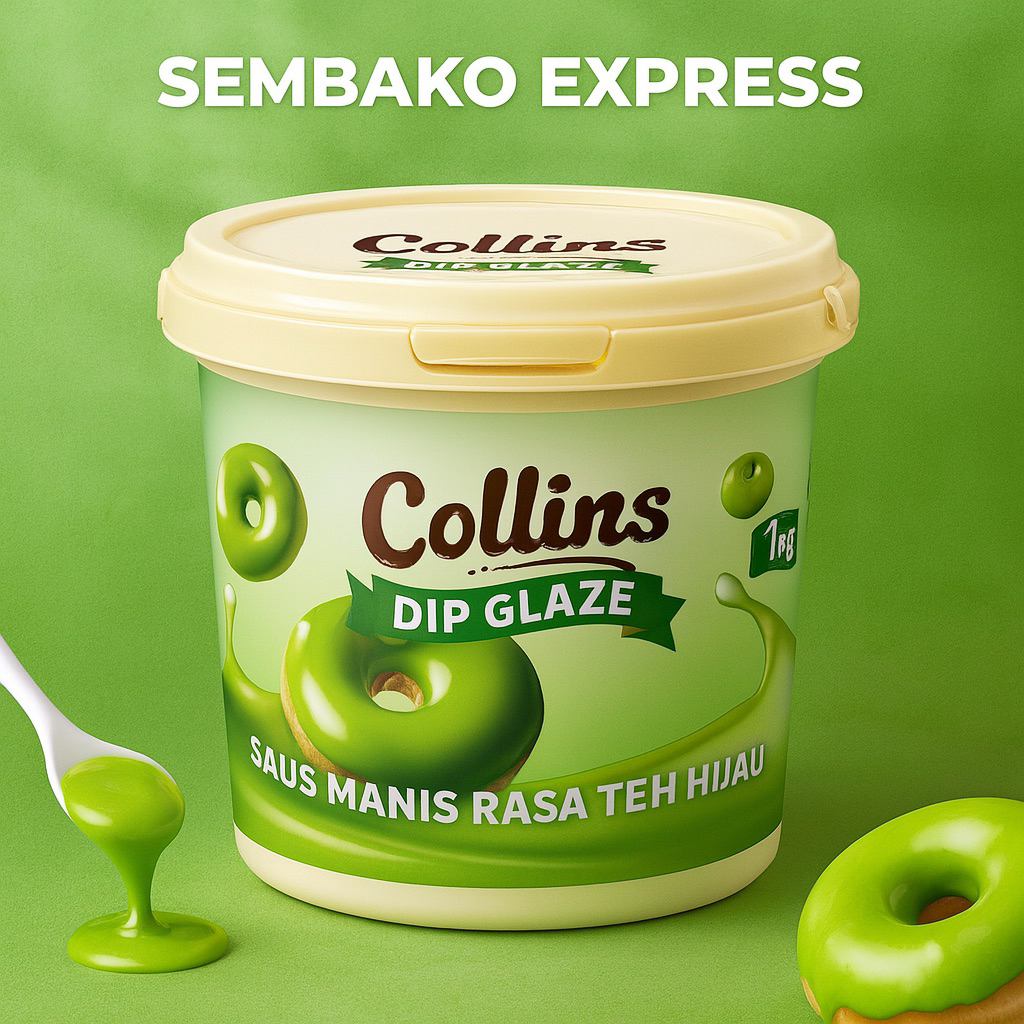 

Collins Dip Glaze Teh Hijau 1 Kg – Saus Manis Rasa Matcha Premium