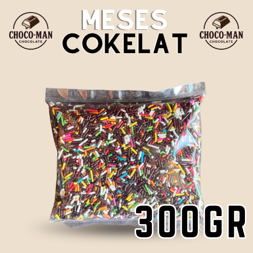 

Chocoman - Meses Coklat Warna warni 300gr - Cokelat Meses polos - Cokelat enak langsung dimakan - bisa untuk topping roti dan martabak