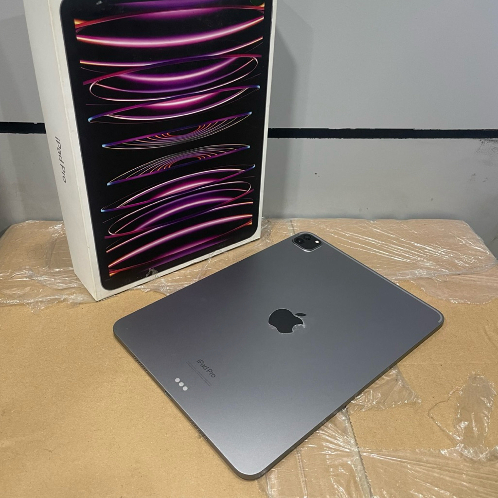 ipad pro m2 128gb eks ibox resmi second bekas pemakaian terawat fullset original