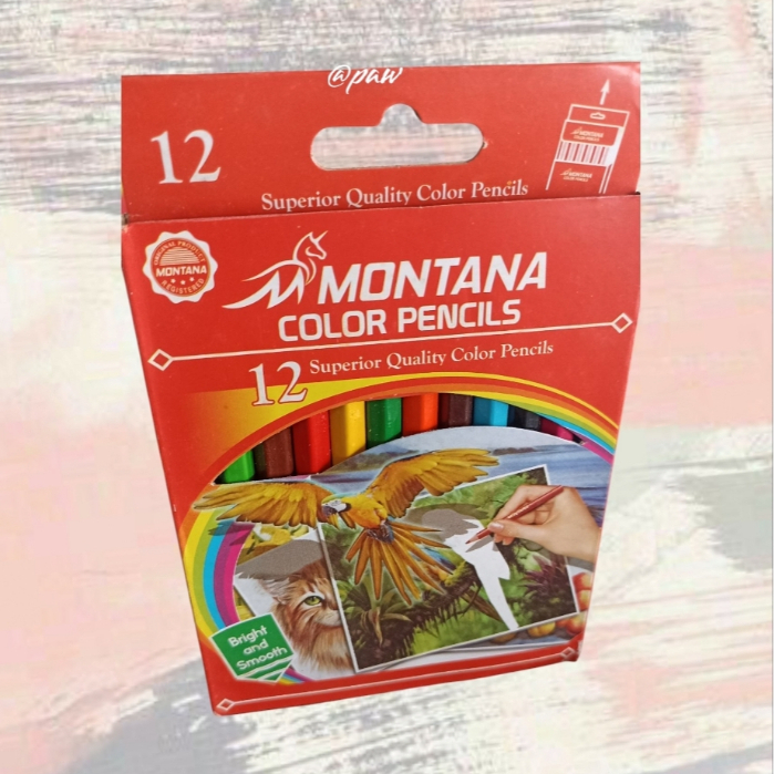

Pensil Warna Murah 12 Montana Pendek/ Colour Pencil 12 warna/ Kelir 12 Warna/ Pewarna Kayu/ Pensil Warna kayu/ Kelir kayu
