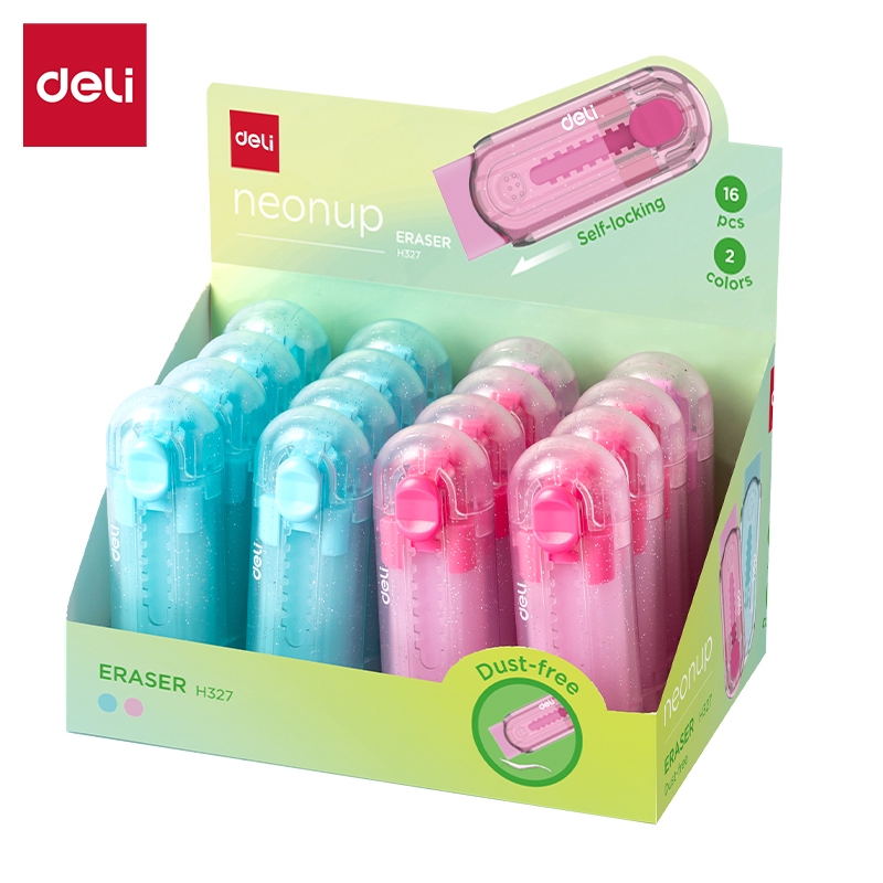 

Deli Sliding Eraser Penghapus Mekanik Hapusan Mekanik Warna NEON Tidak Meninggalkan Serpihan H327