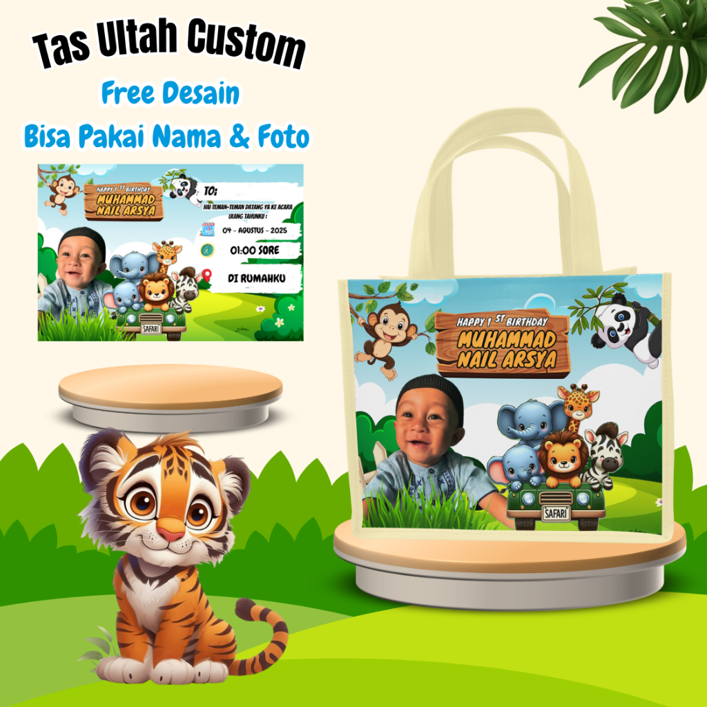 

Paket 60 Tas Ultah Ulang Tahun Anak Free Undangan Murah Unik Kekenian Custom Nama Foto Muat Kfc