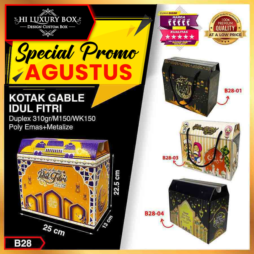 

Kotak Kue Lebaran Cake Box Mika Dus Packaging 25x13x22.5 B28-02