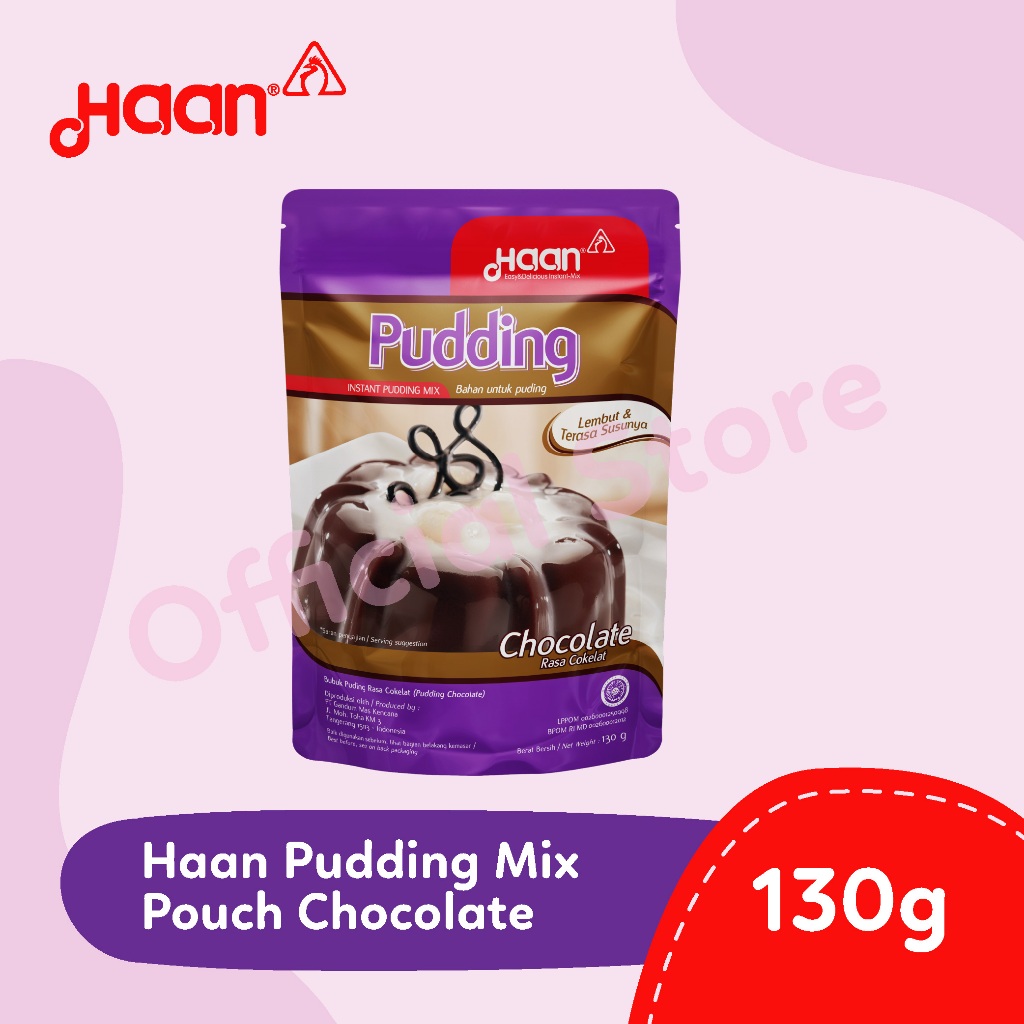 

HAAN PUDDING CHOCOLATE 130gr - BAKING PREMIX FLOUR