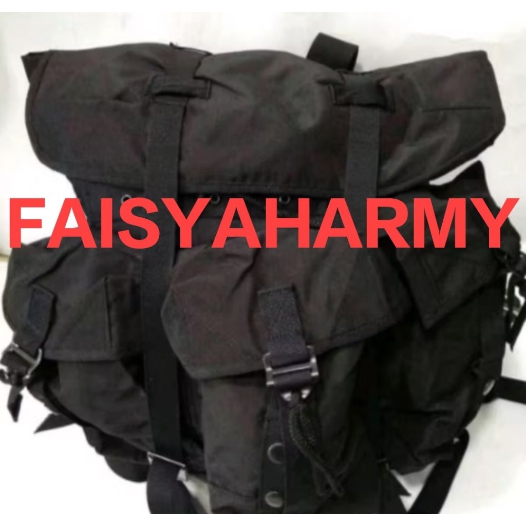 TAS RANSEL KOREA ASLI JATAH TNI WARNA HITAM