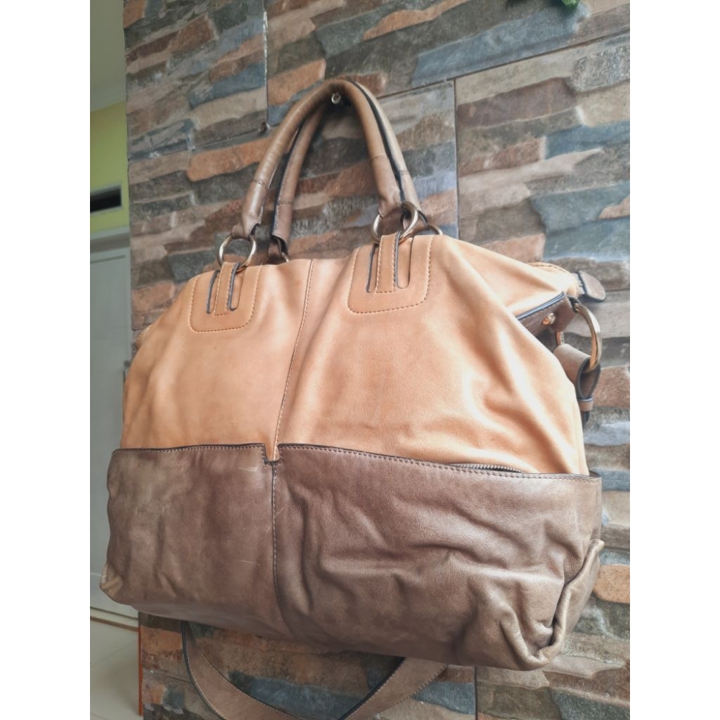 Tote Abu Cokelat CHLOE - TAS PRELOVED BRANDED ORIGINAL