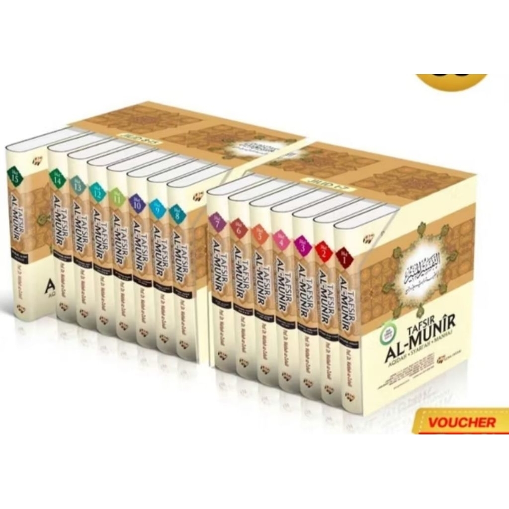 Tafsir Al-Munir Terjemahan 1- 15 Jilid Lengkap Had Cover Bonus Box