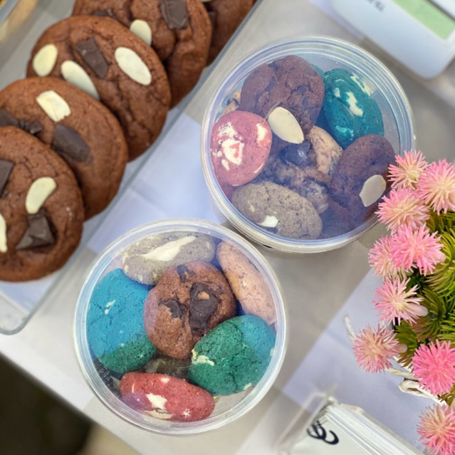 Cookies Bites Toples Ukuran 250 Gram | Chocochips | Red Velvet | Matcha