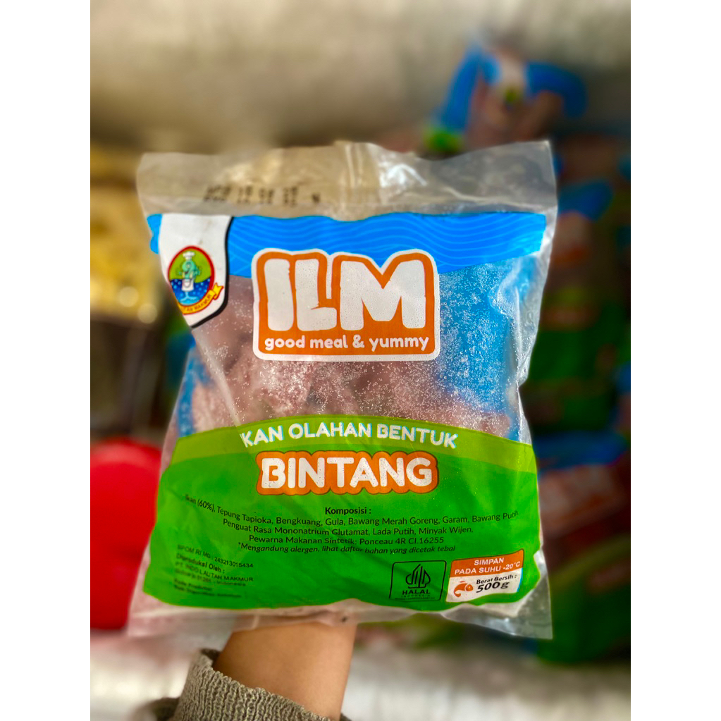 

ILM ikan olahan bentuk bintang 500gr / ikan olahan bentuk bintang frozen