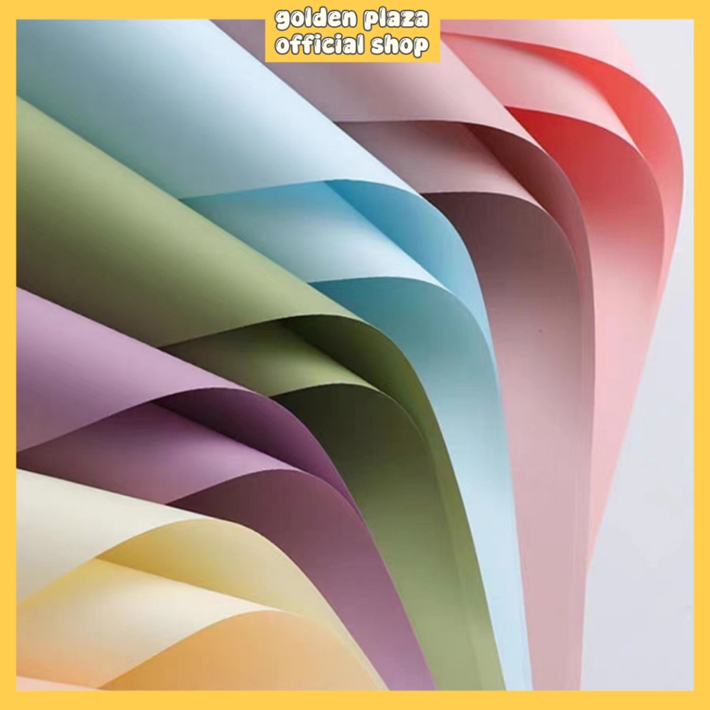 

Kertas Buket Bunga Cellophane Solid Color Pastel Flower Wrapping Paper Cellophane Florist KB6298