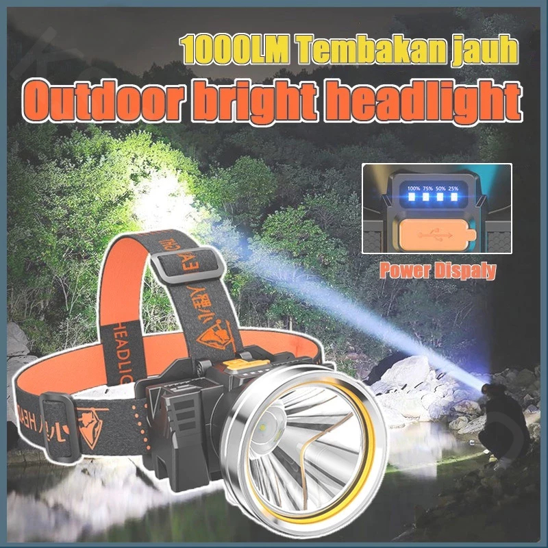Senter Kepala LED Headlamp Super Terang/Terang BATERAI LITHIUM Headlamp Berkemah/led Senter Berkemah