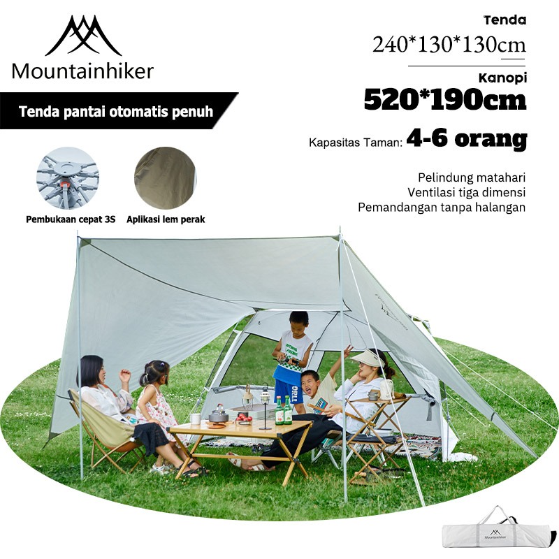 Mountainhiker Tenda Mancing Tenda Pantai Tenda Pancing Fishing Shelter Beach Camp Anti UV Jaring Nya