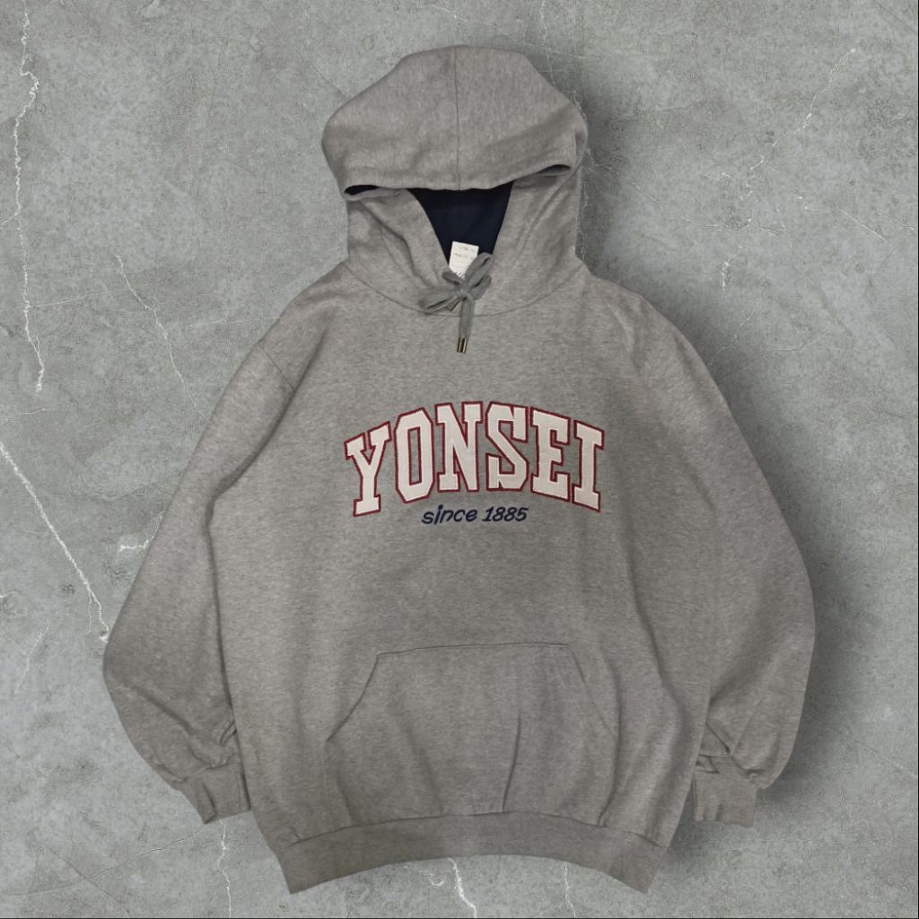 Hoodie yonsei Korea vintage since 1885 original hoodie abu-abu