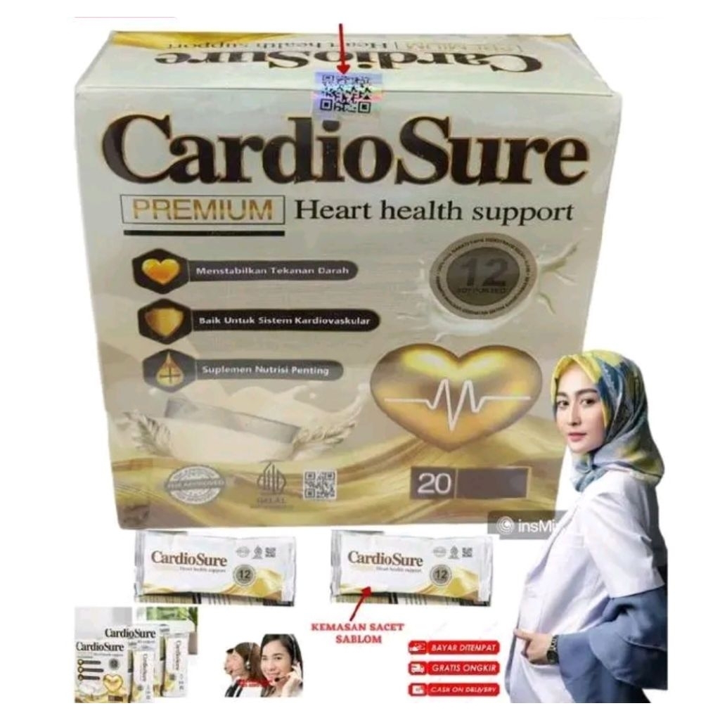 

Cardiosure Premium Original Susu Untuk Hipertensi Darah Tinggi Dan Kolesterol