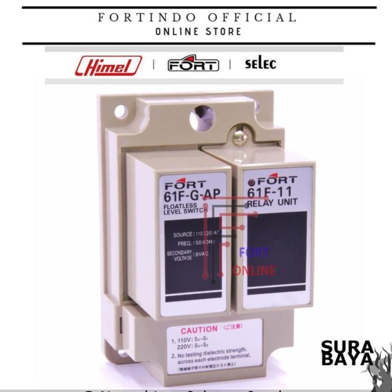 WLC Water level control 1 tangki 61F-G-AP fort sensor air FORT