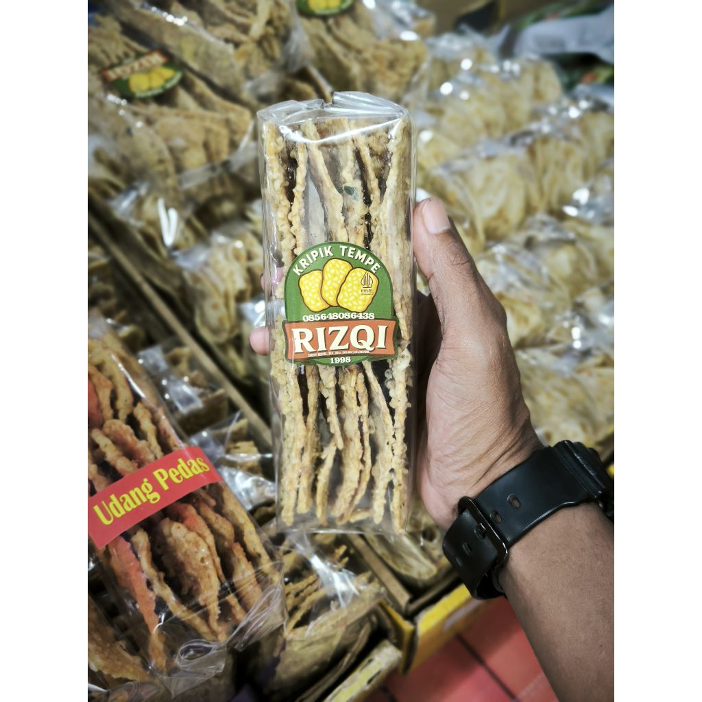 

keripik tempe RIZQI original daun jeruk kotak