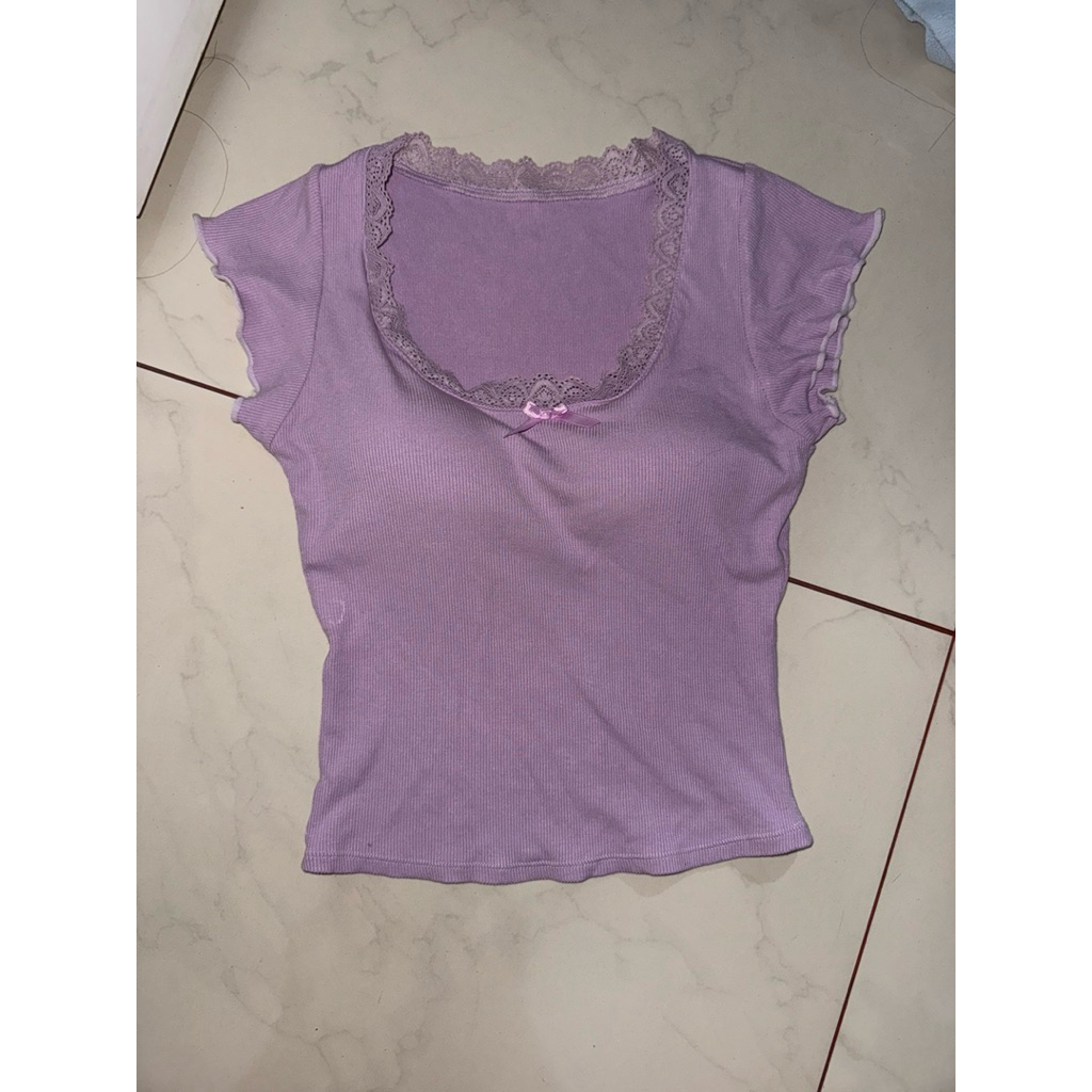 Coquette Purple Top (preloved)