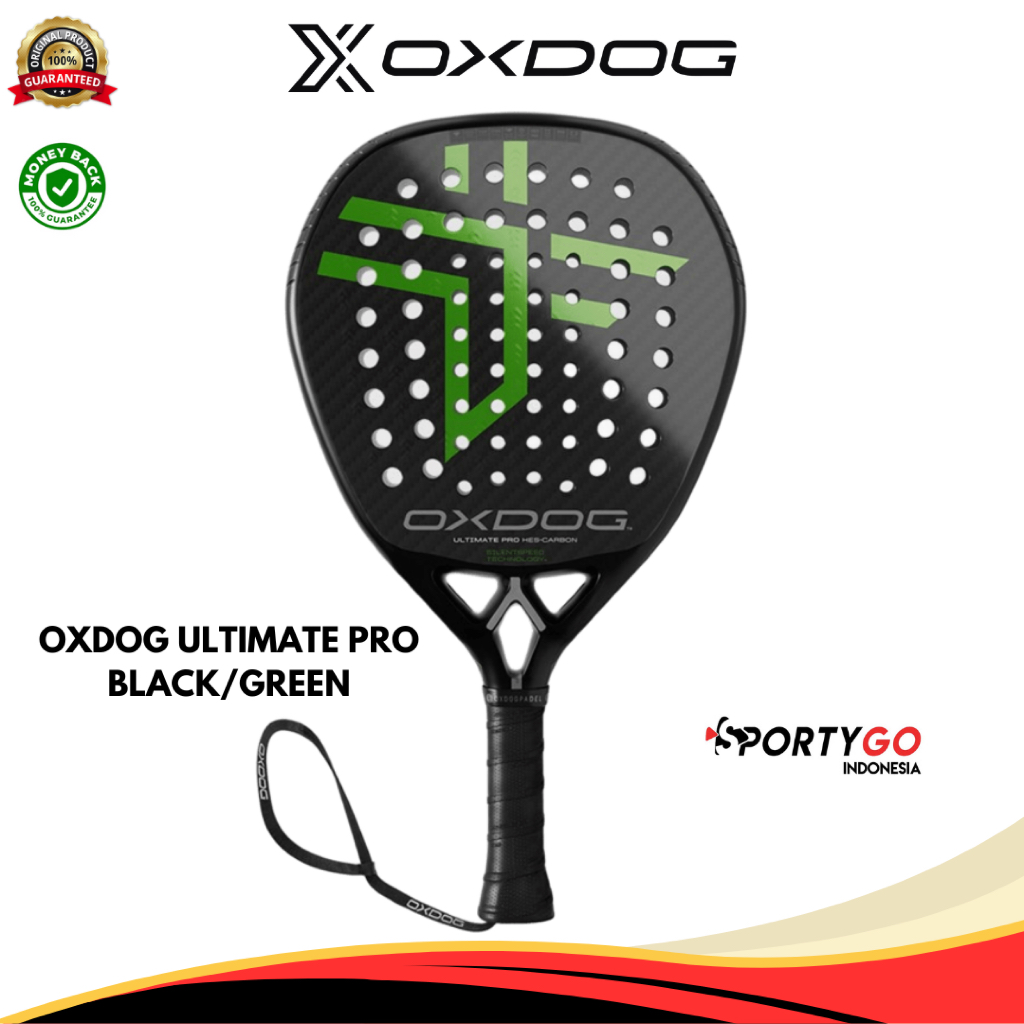 Padel Racket OXDOG Ultimate Pro Black/Green | Raket Padel Oxdog