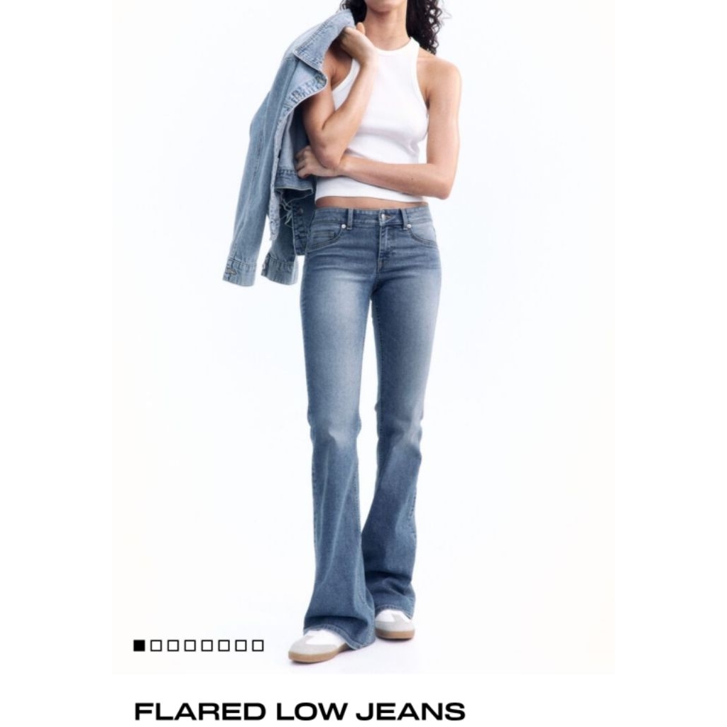 hnm h&m flared jeans cutbray