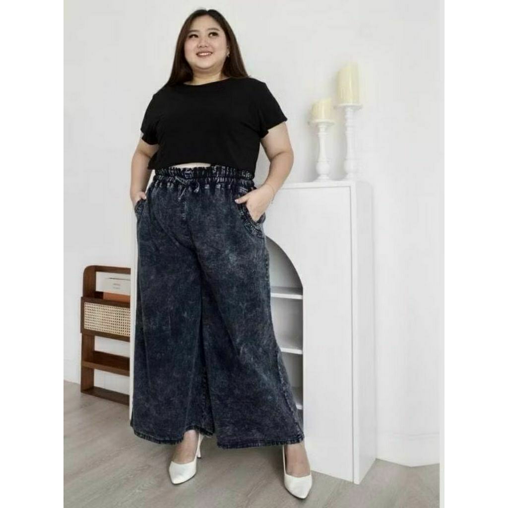 Celana kulot jeans super jumbo original 100kg