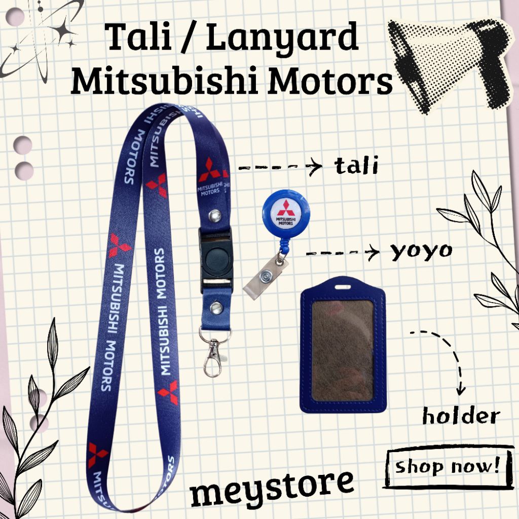 

Tali / Lanyard MITSUBISHI MOTORS Navy READY [Stock Melimpah] Termurahhh Harga Grosir!