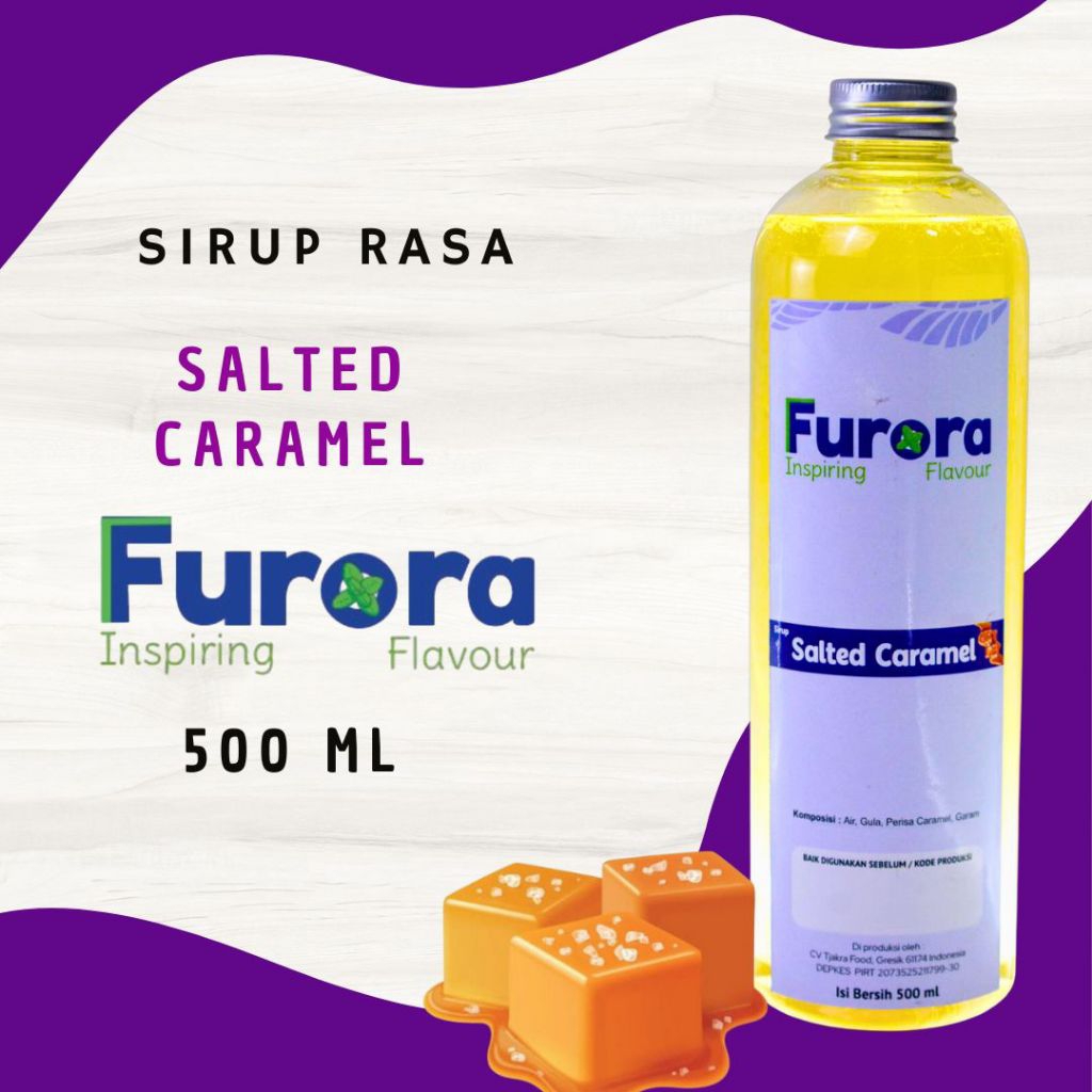 

Sirup Salted Caramel - Furora Syrup 500 ml l Sirup Cafe
