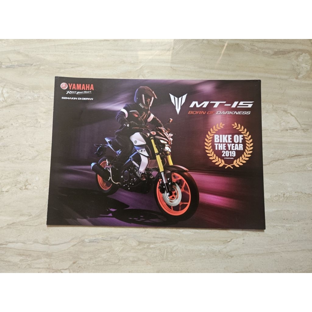 brosur katalog motor yamaha mt 15 2019 leaflet